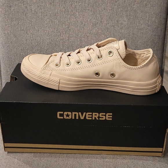 Converse Shoes - Ivory Cream Unisex Leather Chuck Taylor All Star